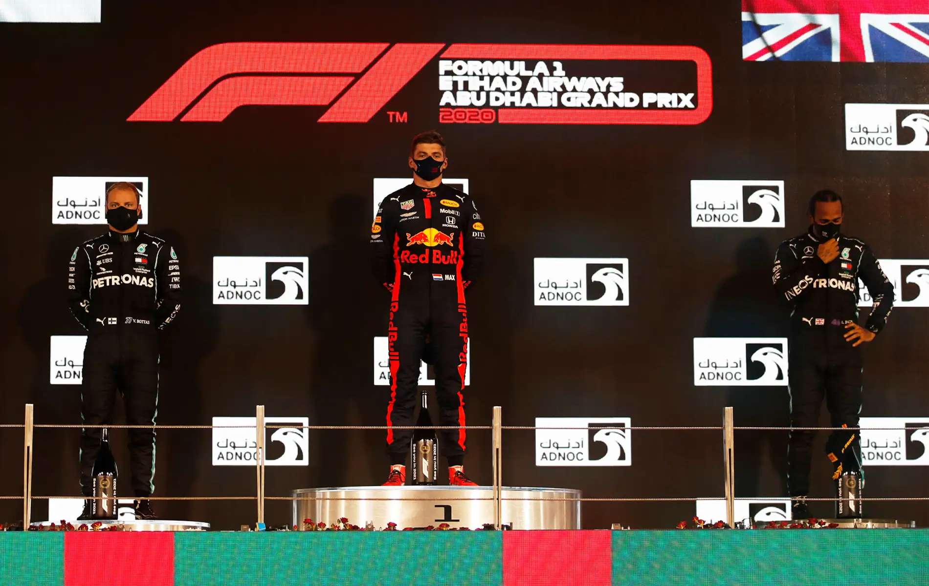 2020 Abu Dhabi Grand Prix Podium