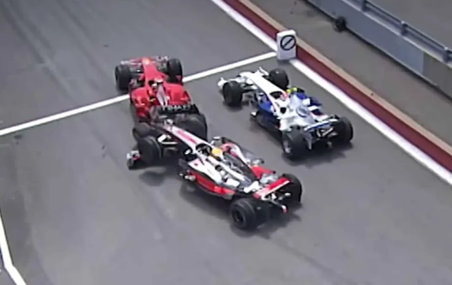 2008 Canadian Grand Prix Pitlane Crash