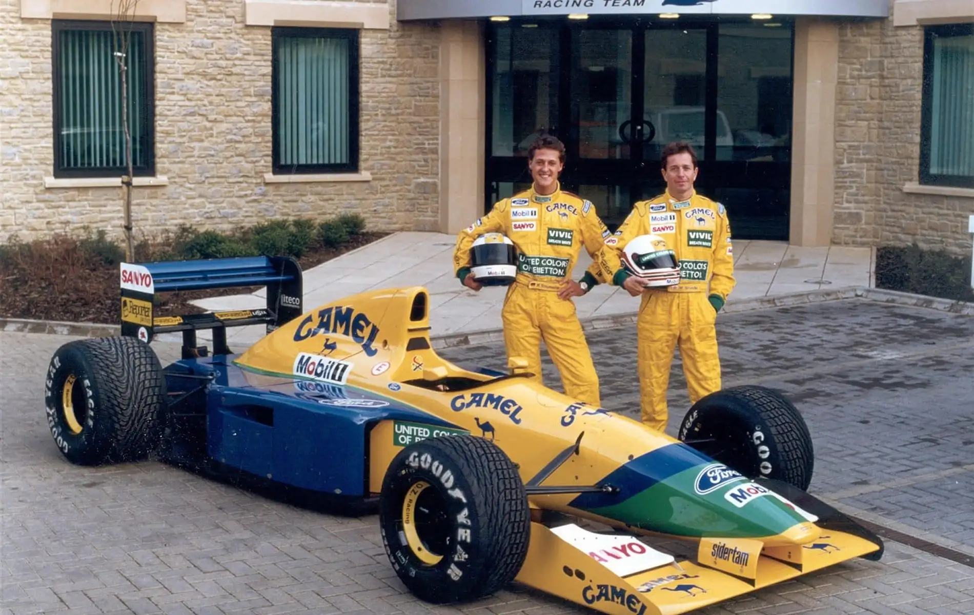 Martin Brundle and Michael Schumacher Benetton 1992