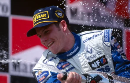 Jacques Villeneuve 1996 Hungarian Grand Prix Podium