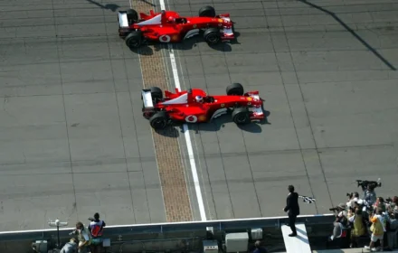 2002 US Grand Prix Finish Line