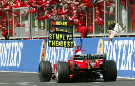 2004 Belgian Grand Prix Schumacher Winning
