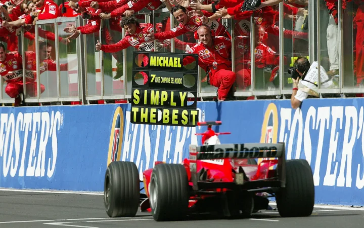2004 Belgian Grand Prix Schumacher Winning