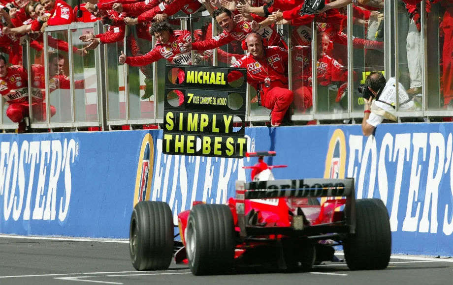 2004 Belgian Grand Prix Schumacher Winning