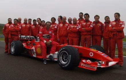 Reutemann 'enjoys' Ferrari F2004 'test'.