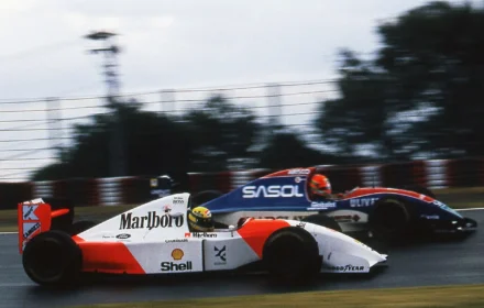 Senna and Irvine 1992 Japanese Grand Prix