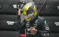 Lewis Hamilton Yellow Helmet