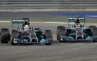 2014 Bahrain Grand Prix Nico and Lewis