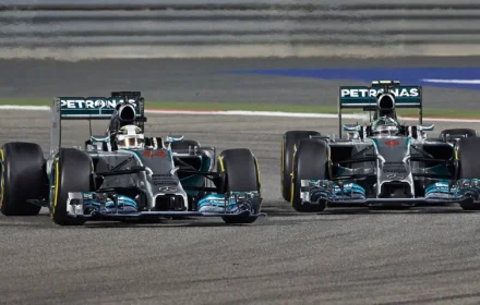 2014 Bahrain Grand Prix Nico and Lewis