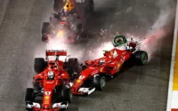 2017 Singapore Grand Prix Crash