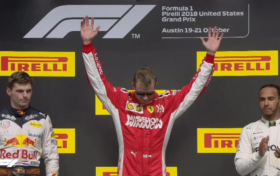 2018 United States Grand Prix Kimi R Winner