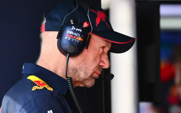 Adrian Newey Red Bull Racing Garage