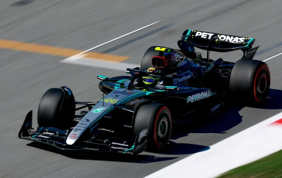 Lewis Hamilton Mercedes FP2 2024 Spanish Grand Prix