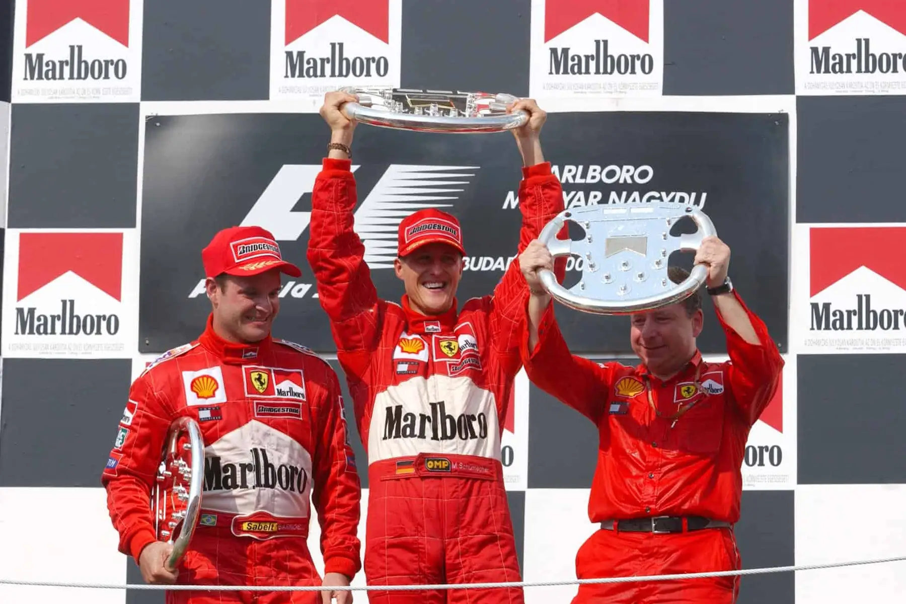 2001 Hungarian Grand Prix Schumacher and Ferrari