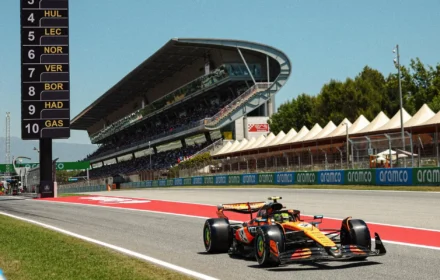 Lando Norris McLaren 2025 Spanish GP FP1