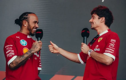 Lewis Hamilton and Charles Leclerc Ferrari 2025