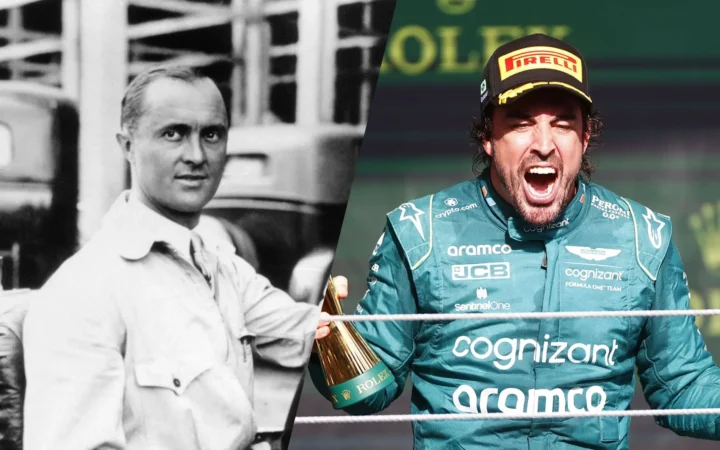 Louis Chiron and Fernando Alonso
