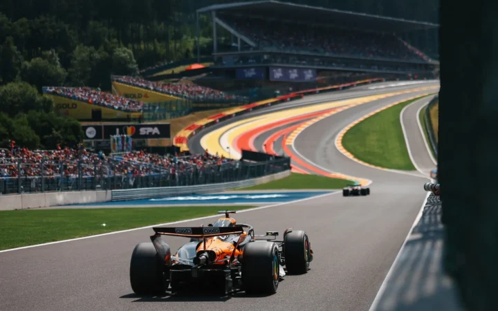 Oscar Piastri McLaren 2025 Belgian GP FP1