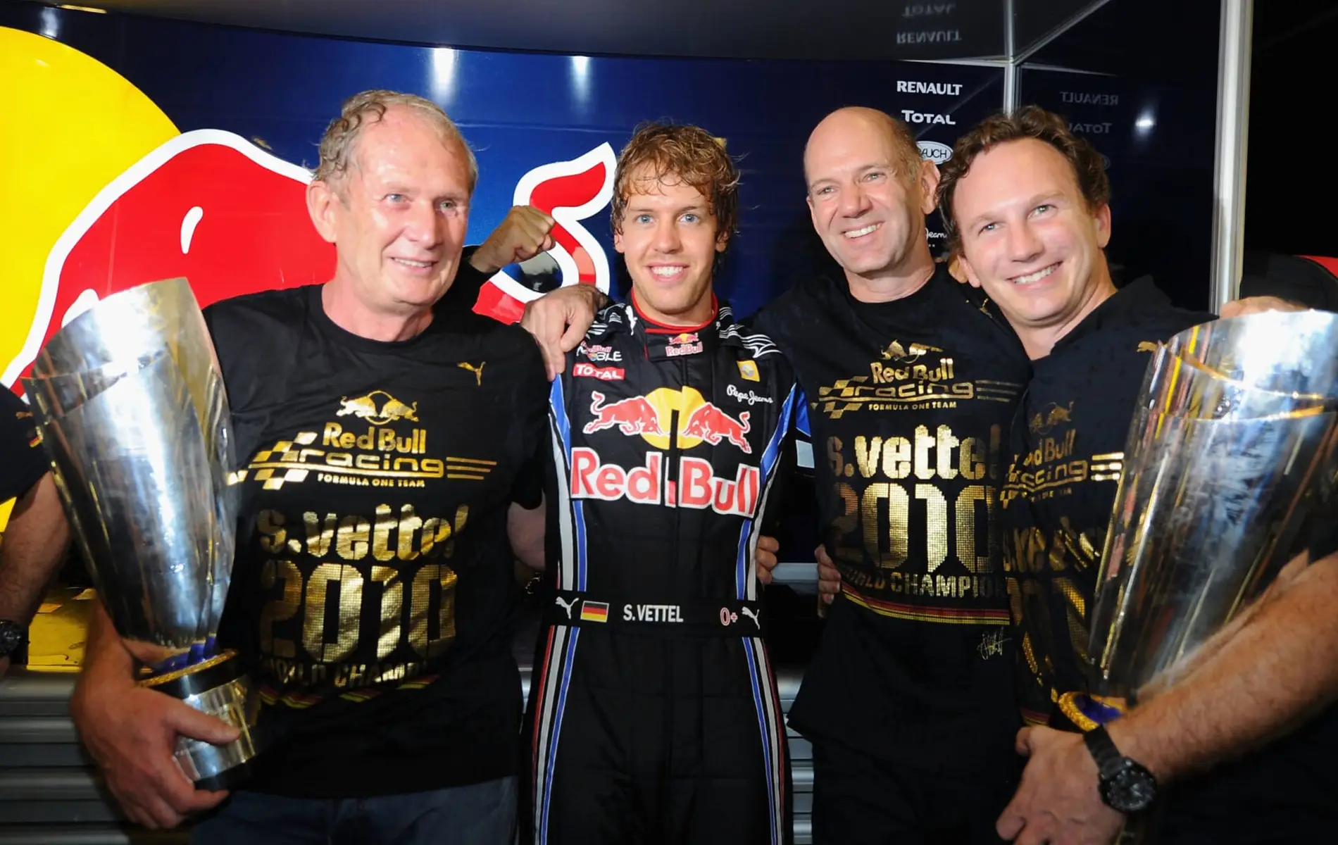 2010 Champion Sebastian Vettel Red Bull Team