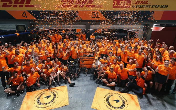 McLaren Champions at 2025 Singapore GP