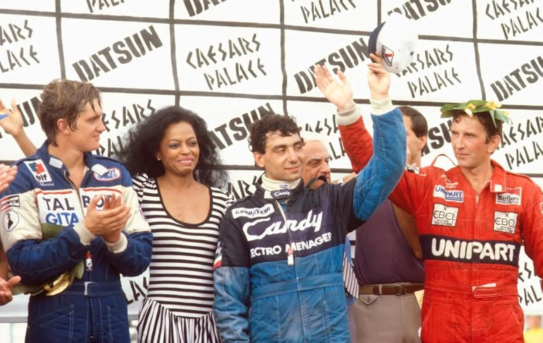 Podium 1982 Caesars Palace Grand Prix