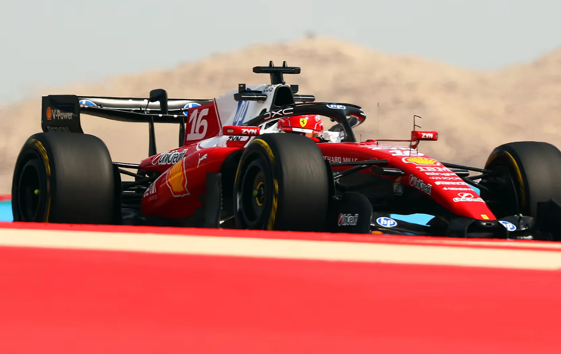 Charles Leclerc SF26 2026 Bahrain Pre-Season Test Day 2