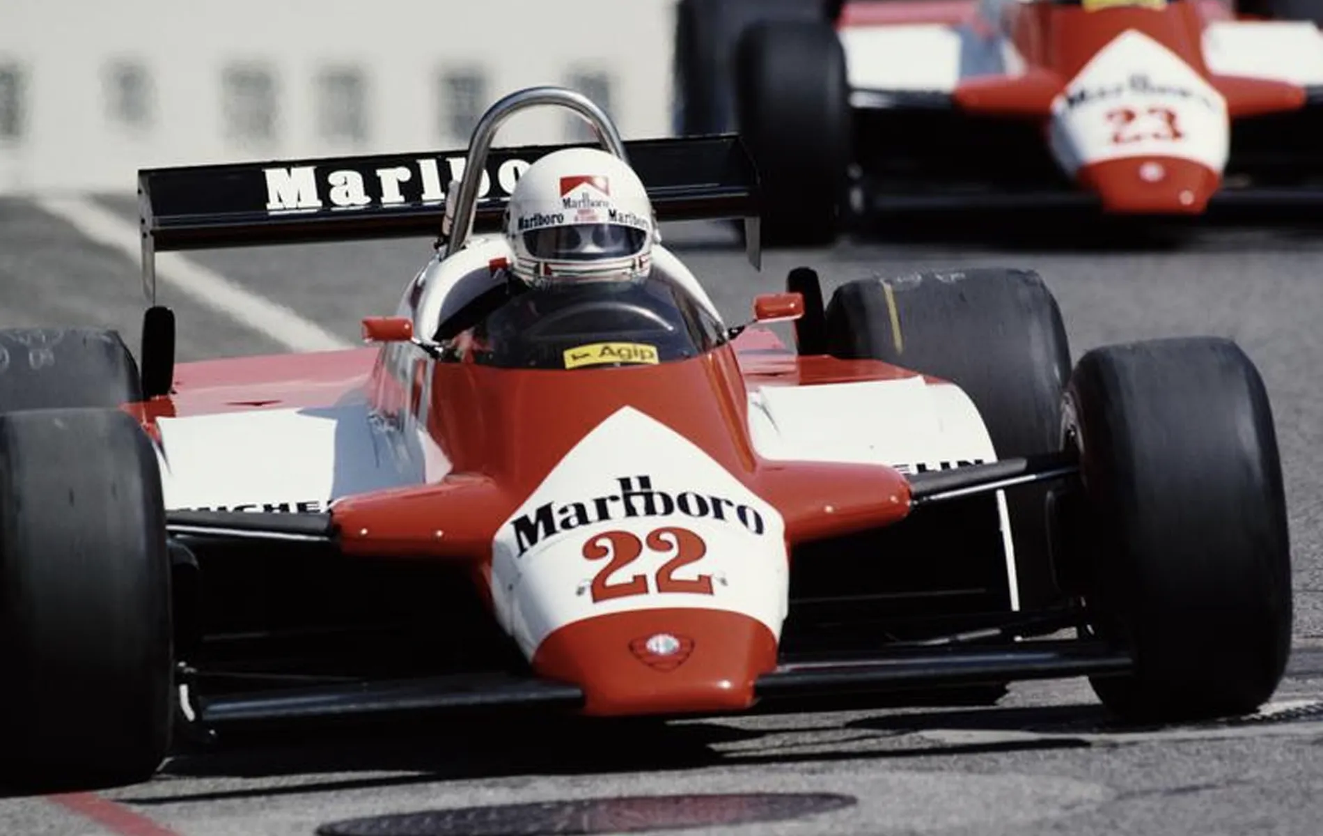 1982 United States Grand Prix West pole position Andrea de Cesaris