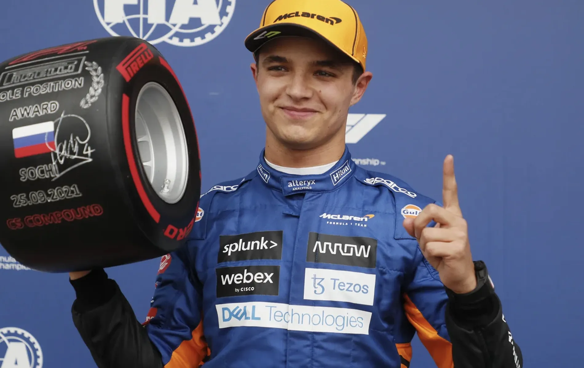 2021 Russian Grand Prix qualifying lando