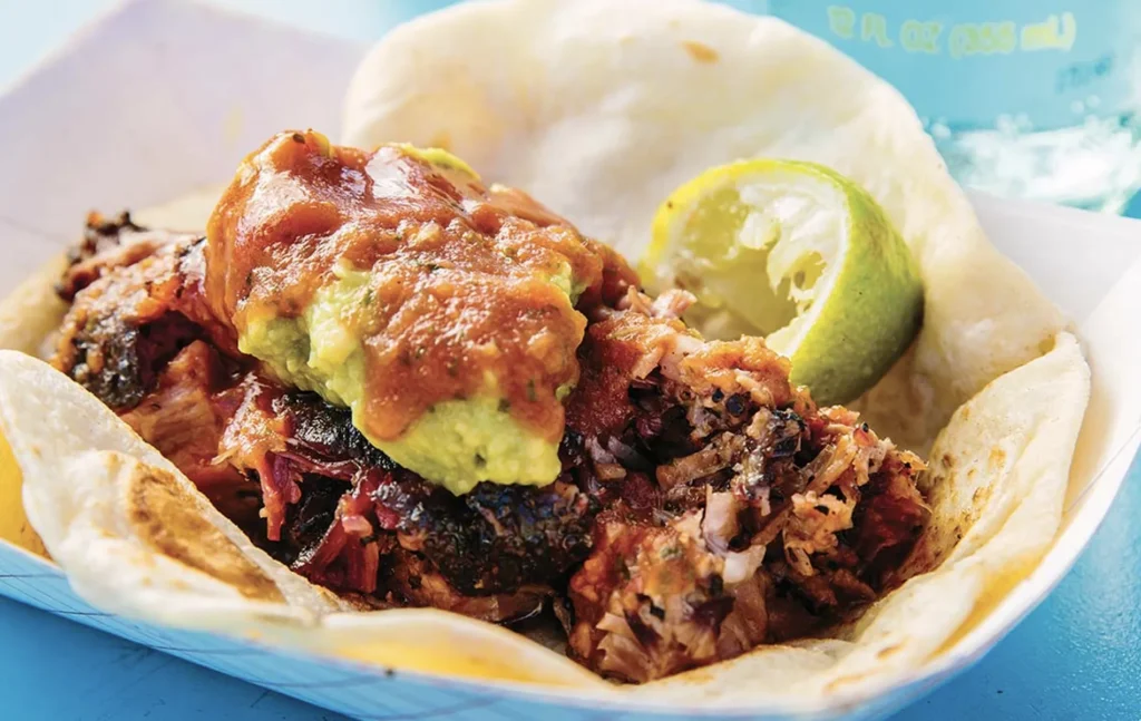 Austin barbecue and tacos