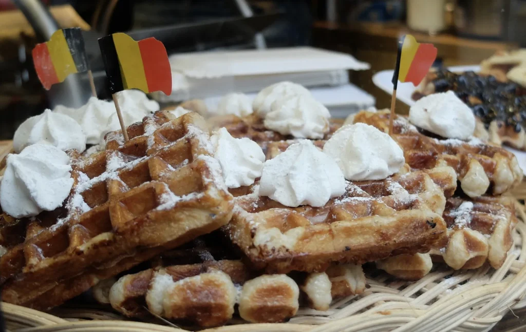 Belgian frites waffles