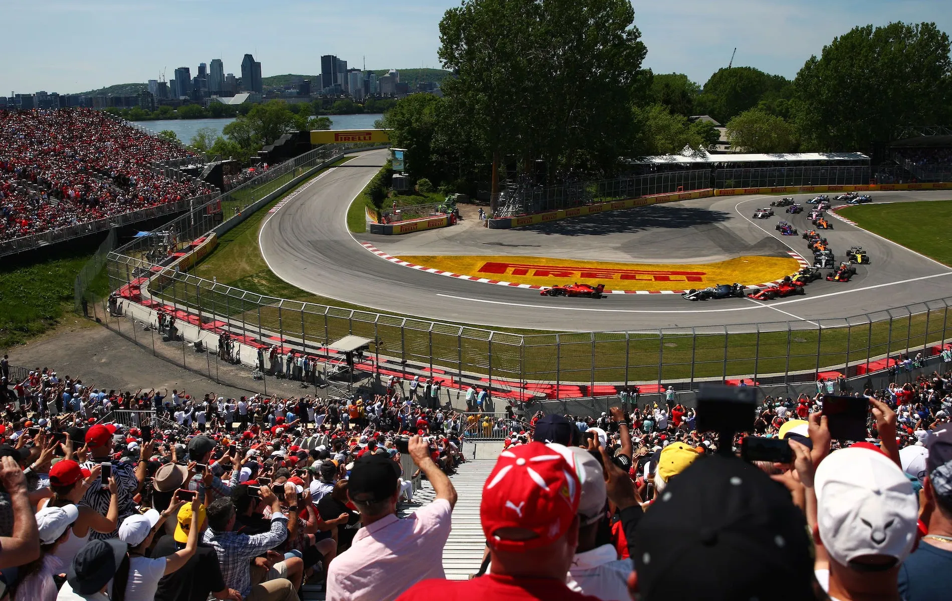 Circuit Gilles Villeneuve hairpin grandstands