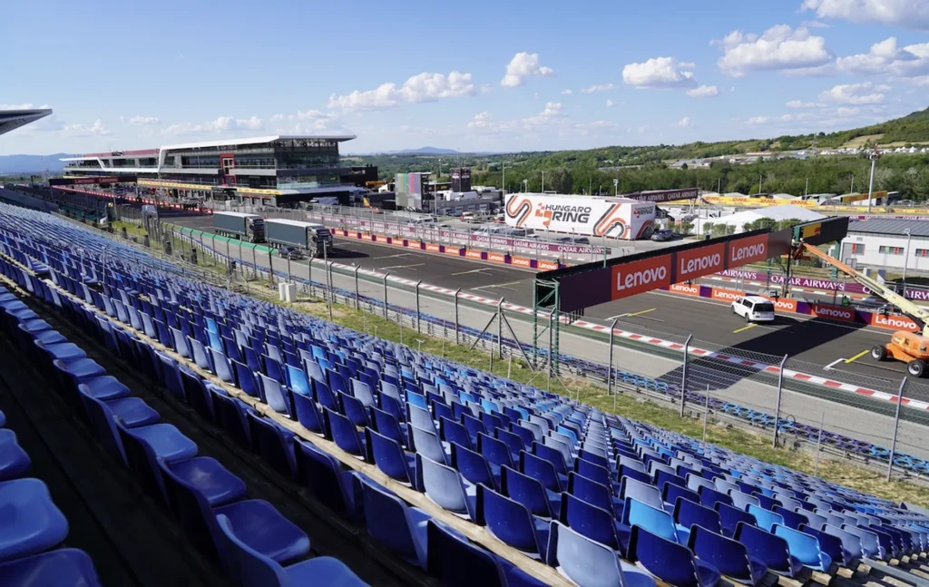 Hungaroring main straight grandstand