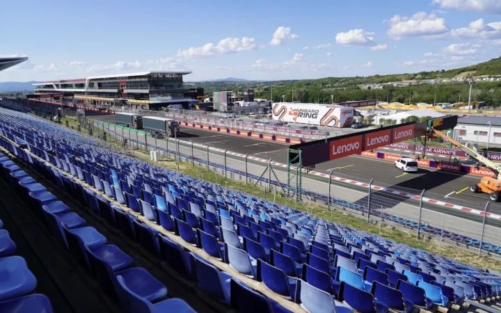 Hungaroring main straight grandstand