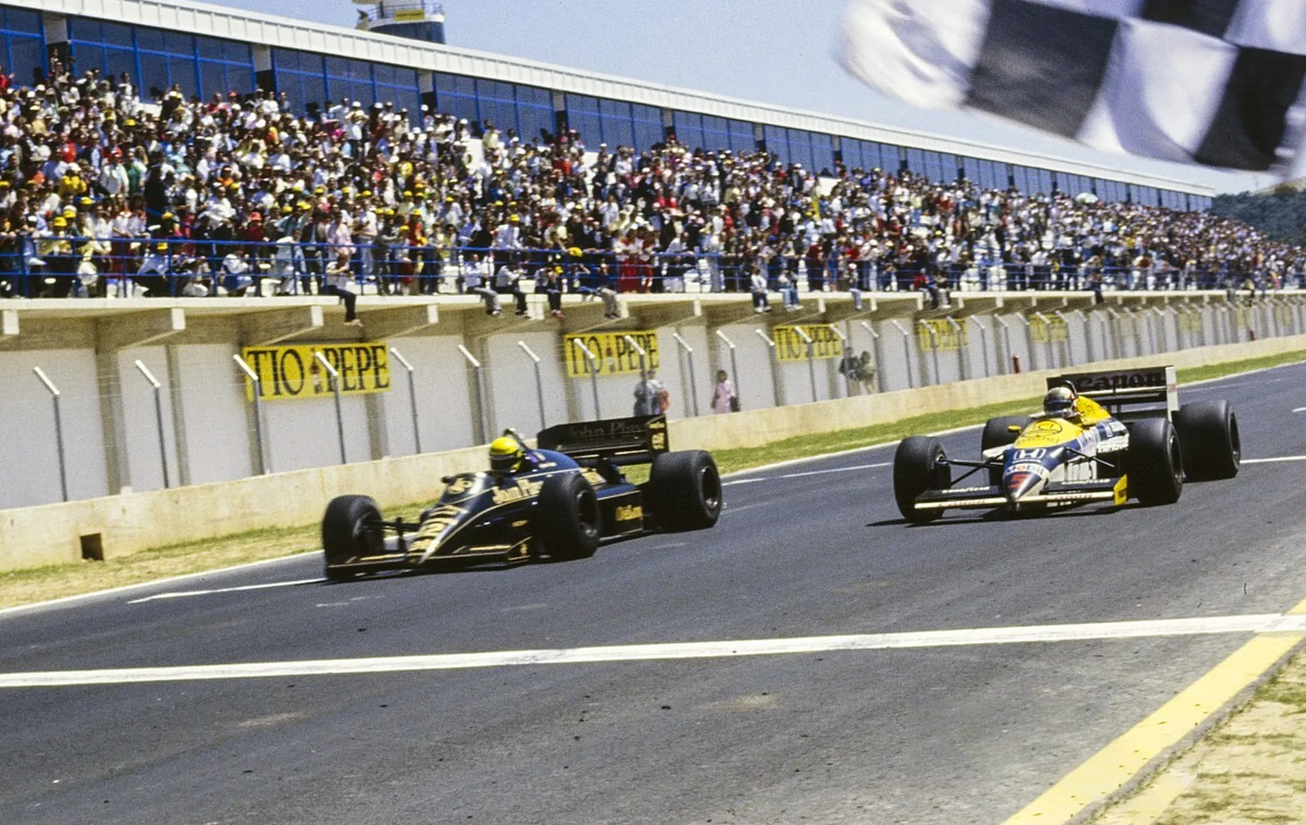 1986 Spanish Grand Prix – Senna beat Mansell by 0.014 seconds