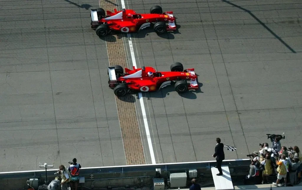 2002 United States Grand Prix – Barrichello beat Schumacher by 0.011 seconds