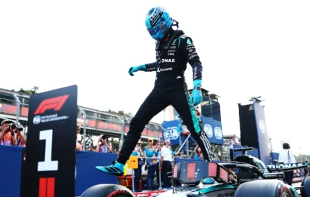 George Russell Pole in Baku