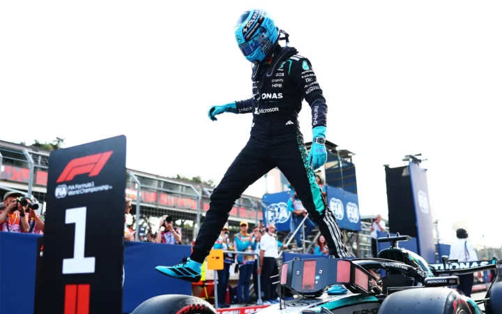 George Russell Pole in Baku