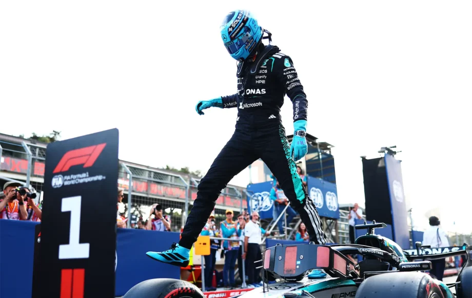 George Russell Pole in Baku