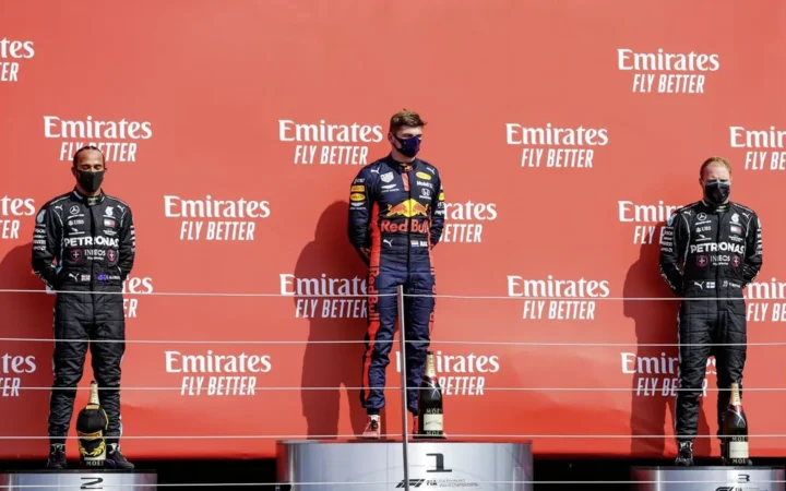 2020 70th Anniversary Grand Prix Podium