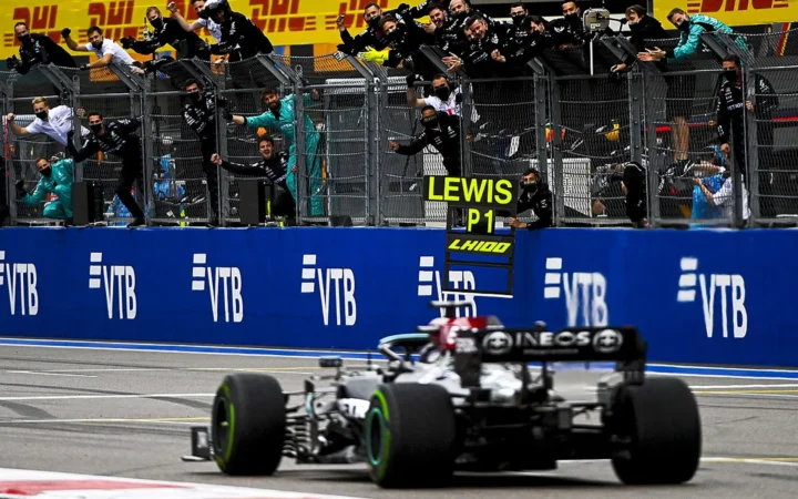 2021 Russian Grand Prix Hamilton Winner